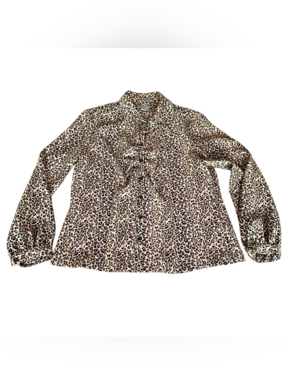 Investments Cheetah Print Button-Down Shirt